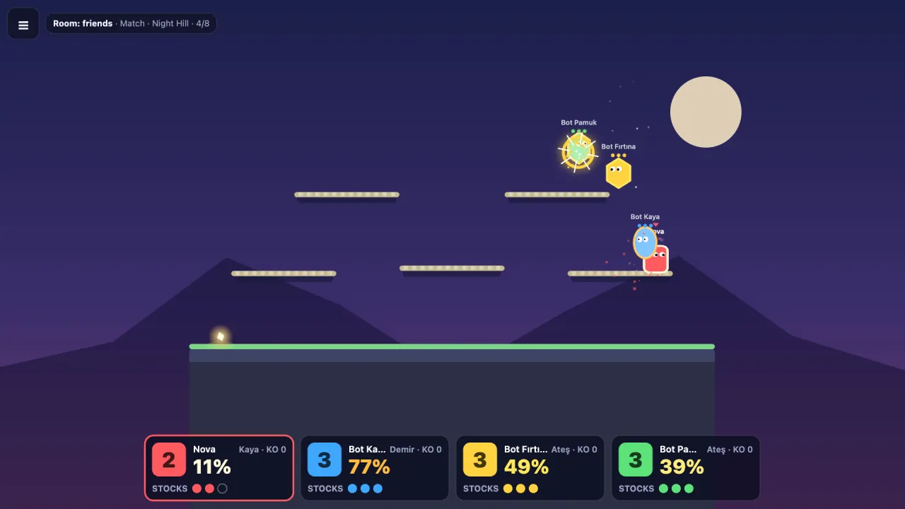 A match on Night Hill